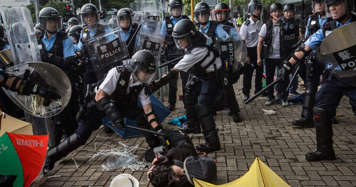 police brutality in Hong Kong