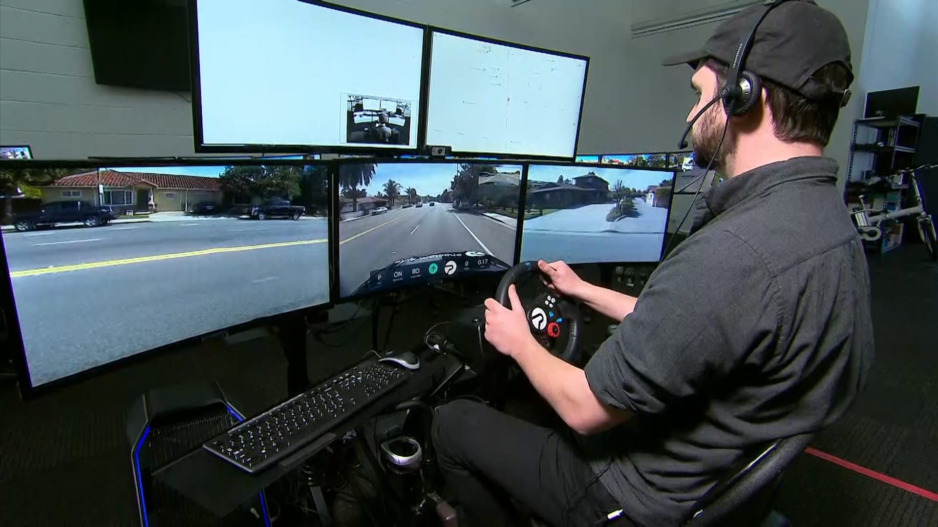 teleoperation of a self-driving car