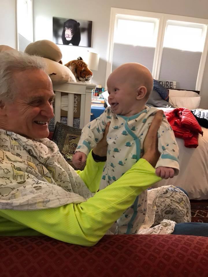 Grandpa Bob and grandson 2018