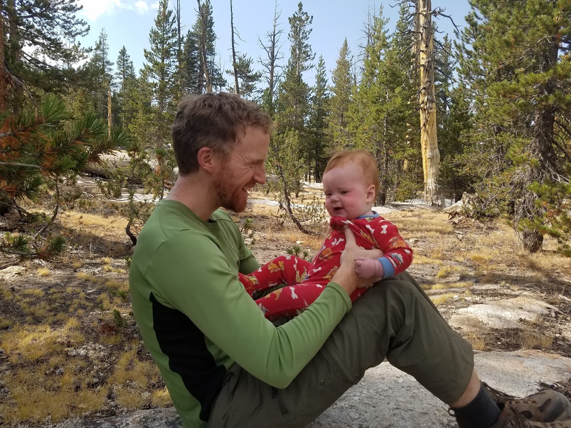 Mike with wide-eyed Lydia