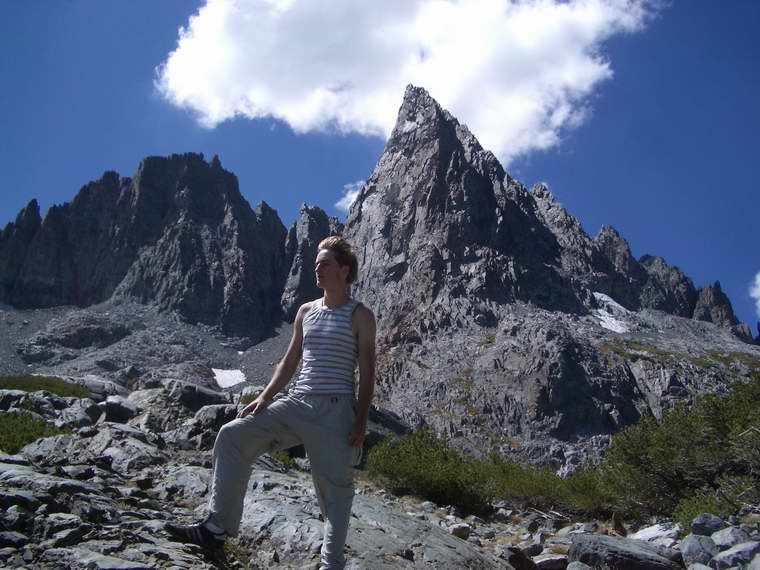 Sean on the Ediza-Iceberg Loop outside Mammoth